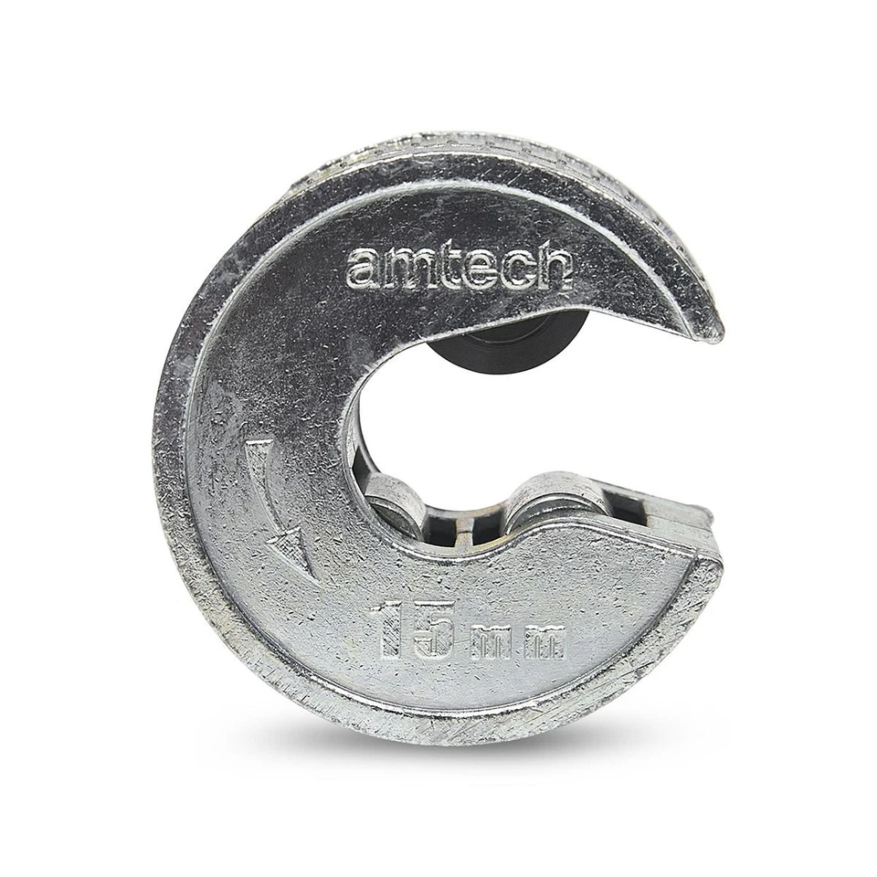 Amtech 15mm Copper Pipe Cutter Mini Pipe Cutter Burr-Free Self-Locking Tool - Image 1 of 4