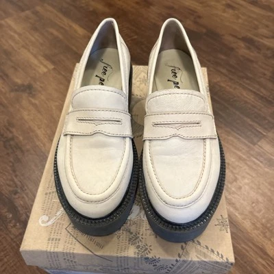 Free People Decker Plataforma Penny Mocasín Suela Mujer’s Talla 37 EE. UU. 6,5 Foto 1 de 4