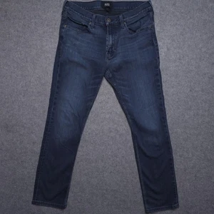 Paige Jeans Herren 32 Blau Federal Slim Straight Stretch Denim Dark Wash Zip Fly - Bild 1 von 17