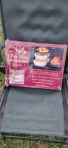 The Nifty 3-Tier Oven Companion Rack – New in Box Bakeware Organizer Casserole S - Picture 1 of 4