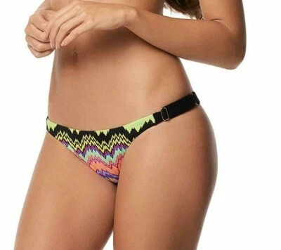 NWT $68 PilyQ Bikini Bottoms Size Medium Clara Adjustable Slider Mix Up Full - Image 1 of 4