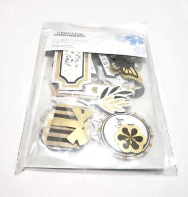 Creative Memories adornos laminados y en capas plateados y dorados nuevos Foto 1 de 3