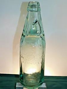 ANTIQUE CODDS PATENT ( 4 ) RYLANDS & CODD / BIRM & SYPHON CO 12 Oz BOTTLE 1870's - Picture 1 of 12