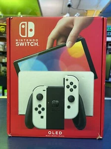 Nintendo Switch OLED-Modell HEG-001 Handheld-Konsole - 64GB - Weiß - Bild 1 von 5