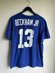 Nike Odell Beckham Jr Shirt Adult Large Blue NY Giants Jersey Tee Mens XL - Picture 1 of 10