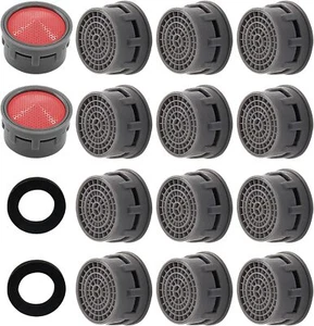 20 Pack Faucet Aerator, Faucet Flow Restrictor with Washers Replacement Parts - Picture 1 of 7