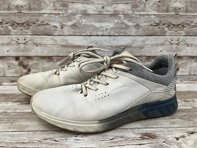 EU 39 码 ECCO 高尔夫 S-Three 高尔夫鞋 Gore-Tex 防水白色蓝色 — 第 1/4 张图片