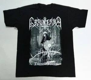 Vintage Graveland Band Tausend Schwerter Baumwolle schwarz alle Größen T-Shirt für Herren SE332 - Bild 1 von 5