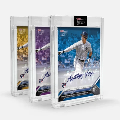 ANTHONY VOLPE SIGNED GRAND SLAM HR TOPPS NOW #264 SEALED ON-CARD AUTO 99 OR LESS - Image 1 of 4