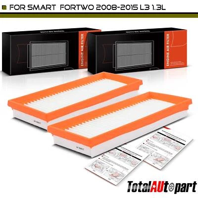 2pcs Engine Air Filter for Smart Fortwo 2008 2009 2010 2011 2012 2013 2014 2015 - Image 1 of 4