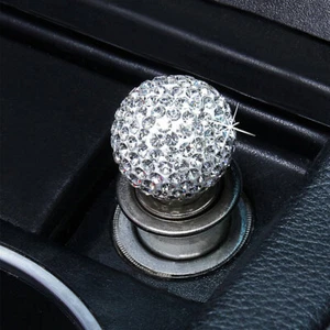 Briquet de cigarette universel voiture véhicule bling accessoires d'intérieur 12 V - Photo 1/12
