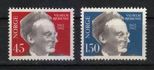 Norwegen 1962 postfrisch Mi 466-467 Sc 403-404 Vilhelm Bjerknes, norwegischer Physiker ** - Bild 1 von 1
