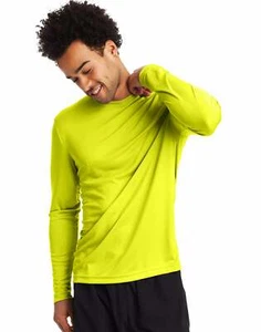 Hanes Mens Sport FreshIQ Cool DRI Long Sleeve Tee 2-Pack - Picture 1 of 40