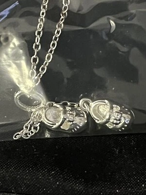 Collar de plata de ley 925 botines colgantes Avon vintage - 2002 **regalo Foto 1 de 4