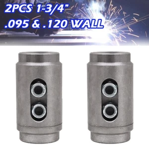 2PCS 1-3/4" Weld In Tube Connectors Adapter Roll Cage Bungs for .095 & .120 Wall - Picture 1 of 12
