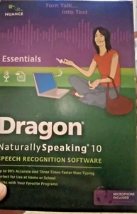 Dragon Naturally Speaking 10 Speech Recognition Software - Picture 1 of 1