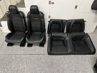 2015-2017 Ford Mustang GT Black Leather Anniversary Front Back Seats - OEM