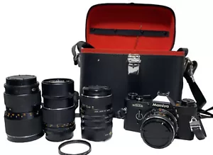Mamiya NC1000s 35mm SLR Camera 4 Lens And Extension Rings - 1.7 50mm + Zooms - Picture 1 of 19
