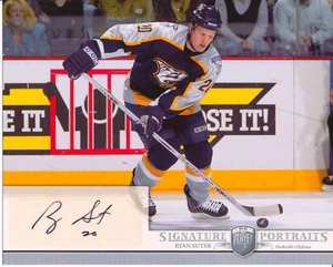 RYAN SUTER signed 8x10 Photo 2006-07 Upper Deck BAP Portraits Rare Preds SP Auto - Bild 1 von 2