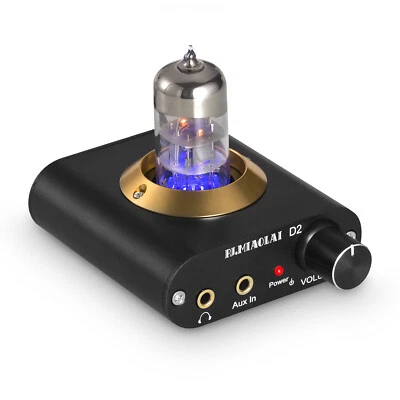 Mini Valve Tube Headphone Amplifier Desktop Audio Preamp HiFi Compact Stereo Amp - Image 1 of 4