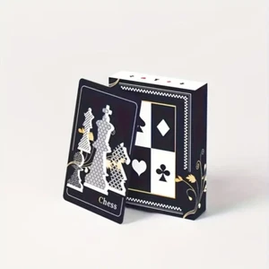 Premium Waterproof PVC Chess-Themed Playing Cards - New - Picture 1 of 2