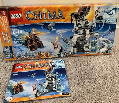 LEGO LEGENDS OF CHIMA Sir Fangar's Ice Fortress (70147) Empty Box With Manual - Image 1 of 4