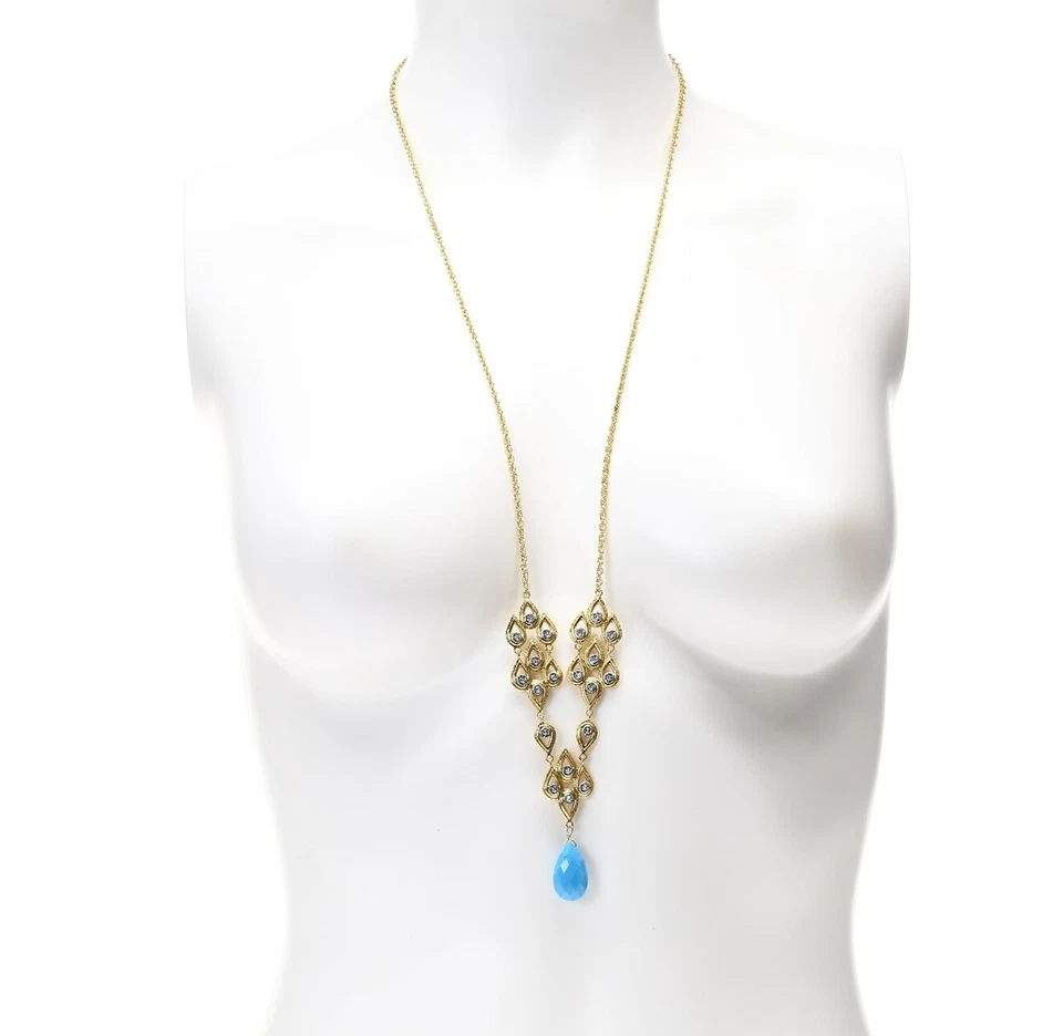 Collar Estación Larga Piedra Semipreciosa Coluliana Elementos ALEXIS BITTAR 13516 Foto 1 de 4