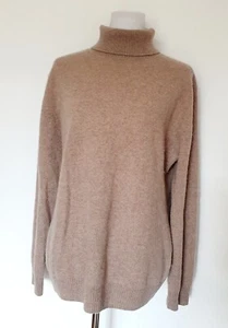 Cashmere Pullover Rollkragenpullover Kaschmir GR 42 44 Taupe - Bild 1 von 4