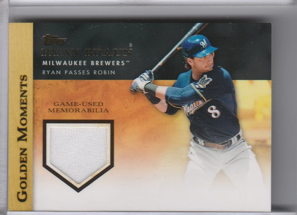 2012 TOPPS #GMR-RB RYAN BRAUN JERSEY MILWAUKEE BREWERS B198 - Image 1 of 1