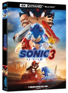 Sonic 3 (4K Ultra HD + Blu-Ray Disc) con Slipcase - Nuovo Sigillato - Foto 1 di 1