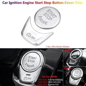 Ignition Engine Start Stop Button Cover Trim For BMW 5 X3 X4 G30 G31 G32 G01 G02 - Picture 1 of 16