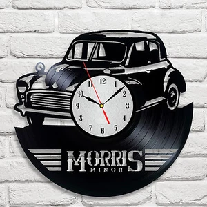 Morris Morris design vinyl record clock home decor garage hobby playroom hobby  - Picture 1 of 1