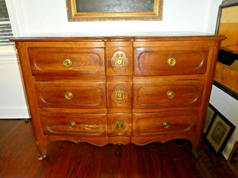 18TH  C COUNTRY FRENCH LOUIS 16TH COMMODE / CHEST OF DRAWERS Cover