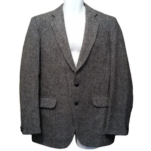 Harris Tweed Handwoven Scottish Wool Sports Coat MI England - Bild 1 von 11