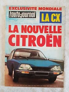 L'AUTO JOURNAL N°13 01/08/1974 CITROEN CX PORSCHE CARRERA R16 TX 60 ANS DE GP