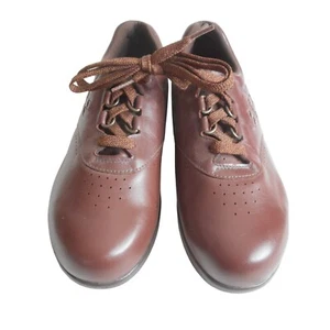 NWOB SAS Women's Brown Size 7W Shoe Tie Tri-pad comfort Free Time Sneaker - Picture 1 of 11