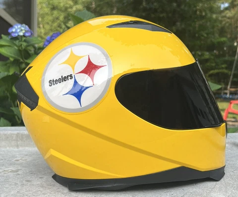 Pittsburgh Steelers Custom DOT approved motorcycle Helmet Adult Medium ICM Cover