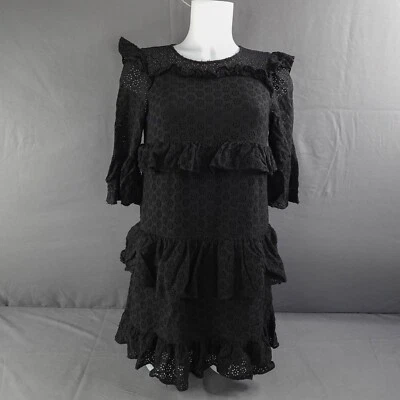 Mini Vestido Madewell Para Mujer 2 Negro Encaje Hada Bruja Capricho Coqueta Indie Foto 1 de 4