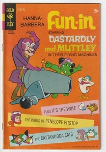 Gold Key Comics Hanna Barbera Fun-In #4, Dastardly and Muttley 1970 fumetto - Foto 1 di 2