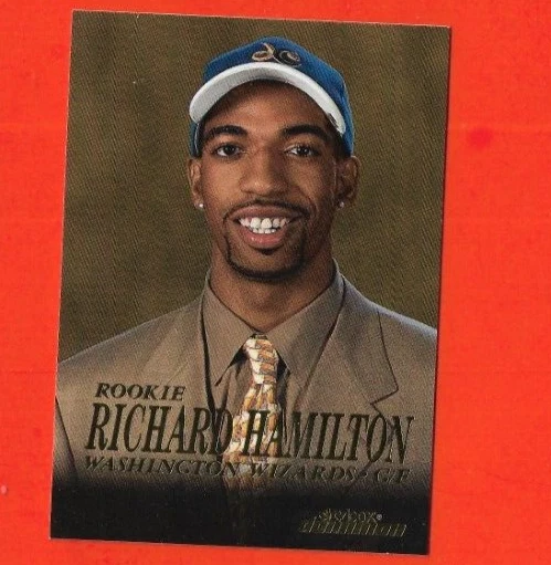 Tarjeta de baloncesto SkyBox Dominion Wizards 1999-00 #214 novato Richard Hamilton Foto 1 de 1