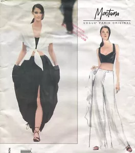 Vogue 2312 Montana Rare FF Sewing Pattern Parachute Skirt Bra Top etc Women 8-12 - Picture 1 of 10