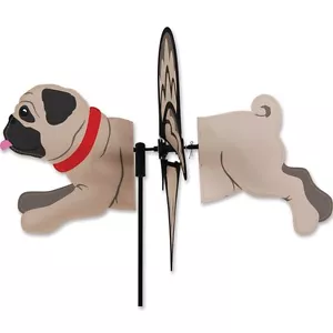 Pug Dog Staked Petite Wind Spinner PR 25079 - Imagen 1 de 1
