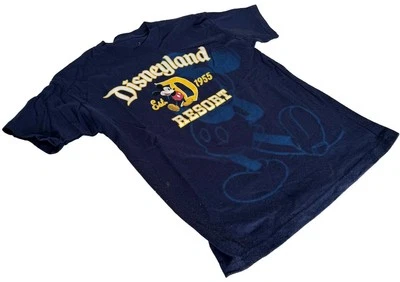 Disney Boys Disneyland Resort Mickey Mouse Est. 1955 Graphic Navy Shirt Size M - Image 1 of 3