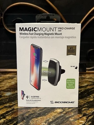 Scosche MagicMount Pro Charge Wireless Fast Charging Car Mount for Vent. NEW - Image 1 of 4