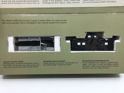 HO Proto 2000 Undecorated Steel Center Cupola Caboose Lighted - Image 1 of 4