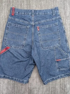 VINTAGE Paco Jean Shorts Men's 32x12 Denim Carpenter Sport Atmosphere Skater 90s - Picture 1 of 16