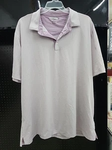 Greg Norman Purple Small Stripped Golf Shirt SZ XXXL Silky Mens Athletic Top - Picture 1 of 7