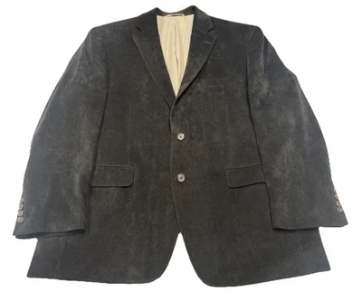 Lauren Ralph Lauren Corduroy Blazer Jacket Mens 44R Black Sports Coat - Image 1 of 4
