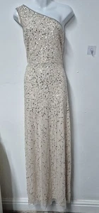 Oasis One Shoulder Embelished Dress Siz 16 - Picture 1 of 9