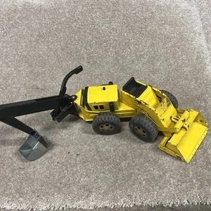 Mini TONKA ZANJADORA RETROEXCAVADORA CUBO VINTAGE AÑOS 70 Hecho en EE. UU. - Imagen 1 de 7
